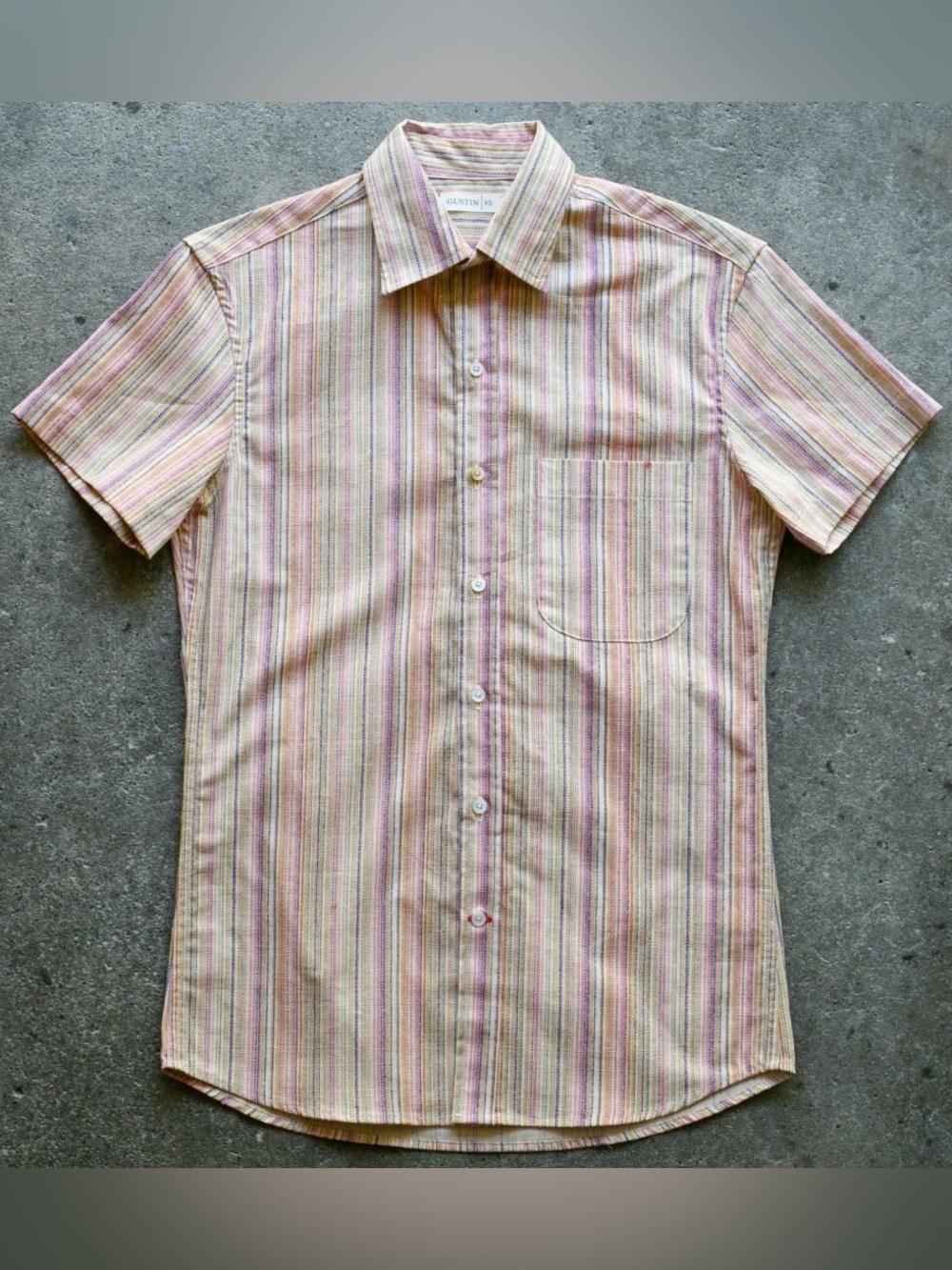 Men’s Gustin Short-Sleeve Striped Button-Up Shirt